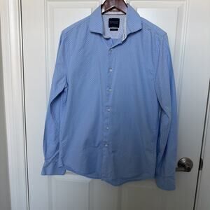 Denim & Flower Ricky Singh Mens Size Medium Long Sleeve Button Up Blue Shirt